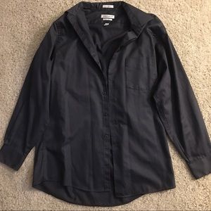 Men’s charcoal button down